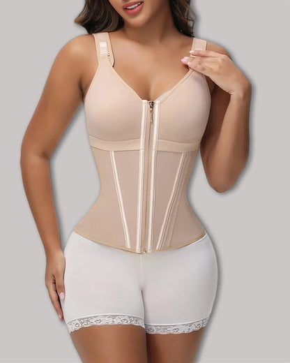 BodyShape Pro – Faja moldeadora 2 en 1 con brasier incorporado y tirantes ajustables