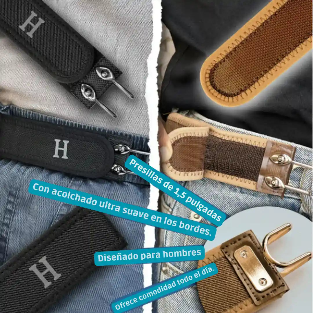 Cinturón táctico (unisex) - Sin hebilla diseño invisible.