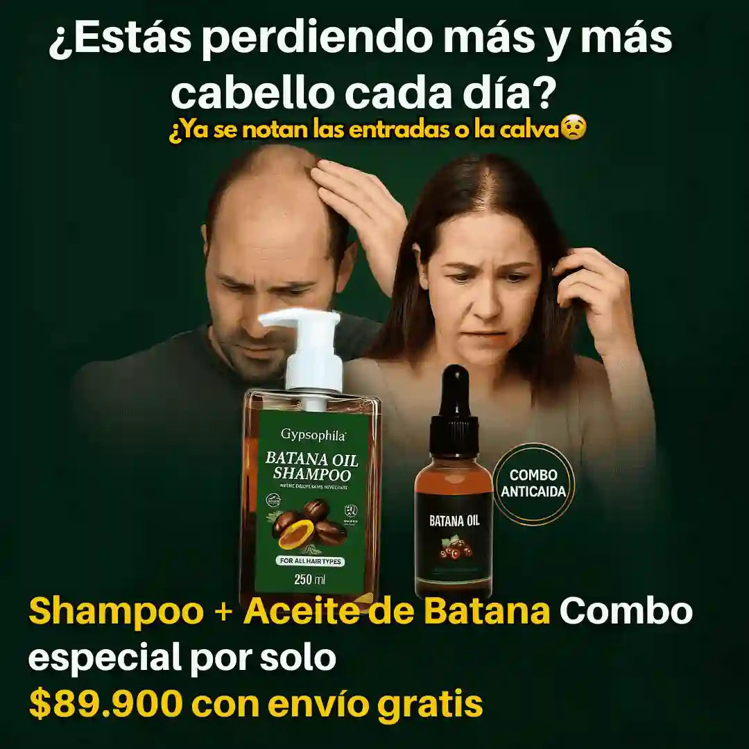 shampoo batana 250ml + aceite batana 15ml gratis