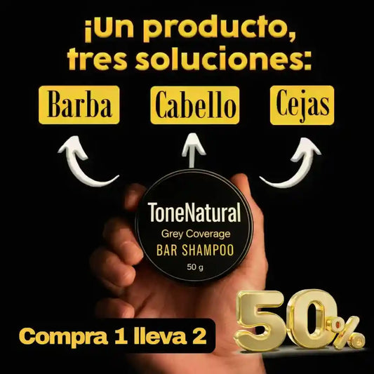 Compra 1 lleva 2 Tono natural - Restaura la melanina natural de tu cabello.