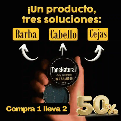 Compra 1 lleva 2 Tono natural - Restaura la melanina natural de tu cabello.